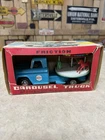 Vintage Marx Tin Litho Friction Carousel Truck MINT w/Original Box Rare