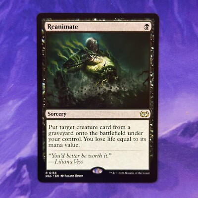 Reanimate 0155 DSC DSK MTG Duskmourn: House of Horror Commander Hashaton Zombie