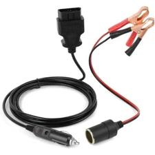 Emergency Power Supply Cord OBDII Vehicle for Memory Saver 12V Battery Connector