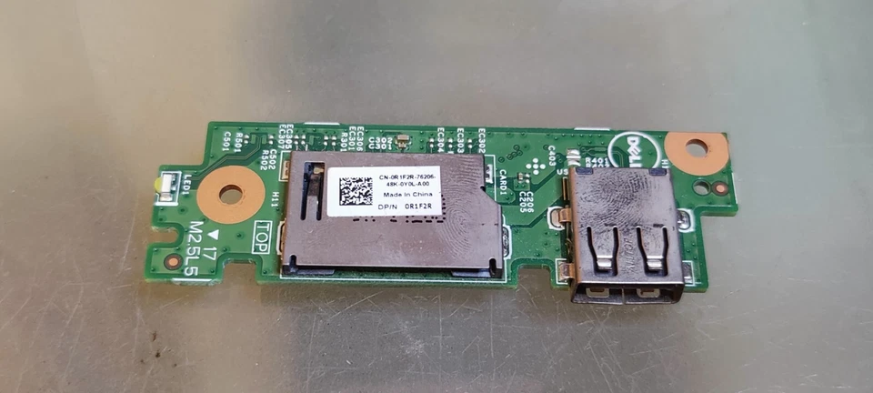 DELL 15 3542 3543 3541 3546 3543 3441 3442 SCHEDA USB LETTORE SD CN-0R1F2R C0T2X - Immagine 3 di 4