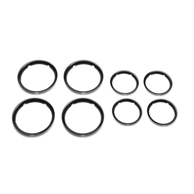 ⭐️ Bugaboo FOX 1 2 3 Glossy Black WHEEL TYRE CAPS / TRIM SET BRAND NEW ⭐️