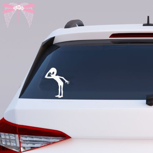 Confused Alien 1 Decal, Car, Laptop, Phone Sticker - 10 sizes available