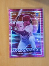 🔥2021 Panini Chronicles Overdrive Pink Pulsar Prizm #21 Dylan Carlson RC SP⚾️