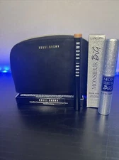 Bobbi Brown Cosmetic Bag + Golden Pink Eyeshadow Stick +Lancôme LE Mr Big Masca