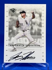 1996 Leaf Signature Series Update Autograph Larry Thomas Chicago White Sox