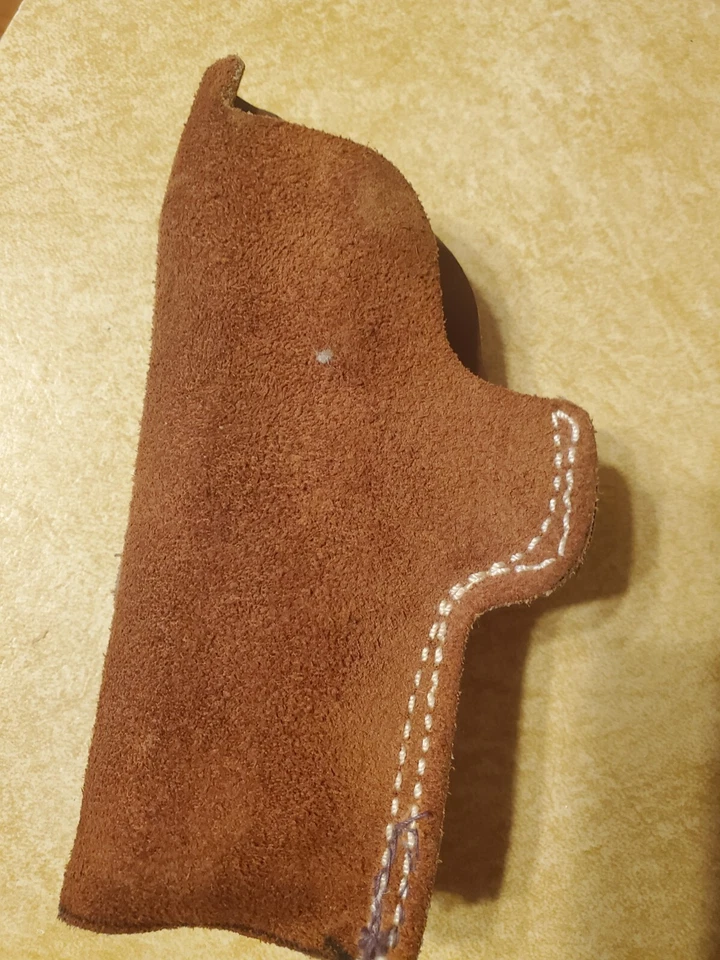 FUNDA BIANCHI VINTAGE GAMUZA CUERO CINTURÓN IWB CLIP 45ACP Foto 3 de 4