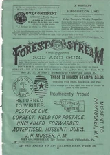 1890s Almanac Page John Goldsborough Chestnut St. - Postal Cancellation Devices