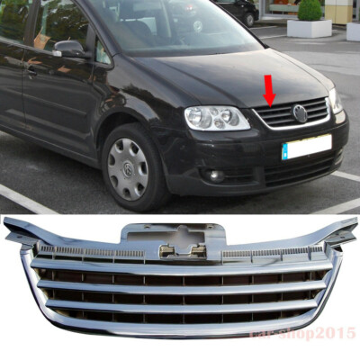 Chrome 03-06 Front Grille for VW Volkswagen Touran 1T Badgeless Level Look
