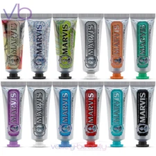 MARVIS Travel Toothpaste | Anise Mint, Whitening, Licorice, Aquatic, Matcha Tea