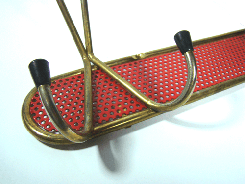 Garderobe Haken,50er Design,Perforated Coat Rack Mid Century Style Mategot 1950s - Bild 3 von 9