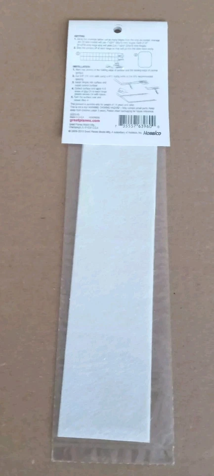 2pcs CA Hinge Sheet Great Planes 2 x 9" 51 x 229mm RC Model Airplane GPMQ3960 - Image 4 of 4