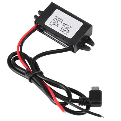 DC 12V to 5V 3A Micro USB Konverter Step Down Spannungsregler Spannungswandler 