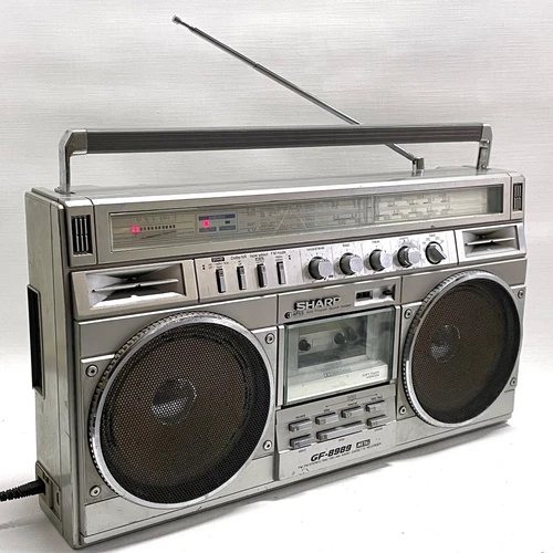 Vintage Sharp GF-8989 Boombox - Tape Deck Stereo - 80s - Made in Japan
