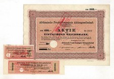 African Fruit-Compagnie AG – HAMBURG – akcje powyżej 1000 RM, 06.06.1930