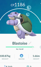 SHINY   BLASTOISE    - PKMN GO  - NON REGISTERED  