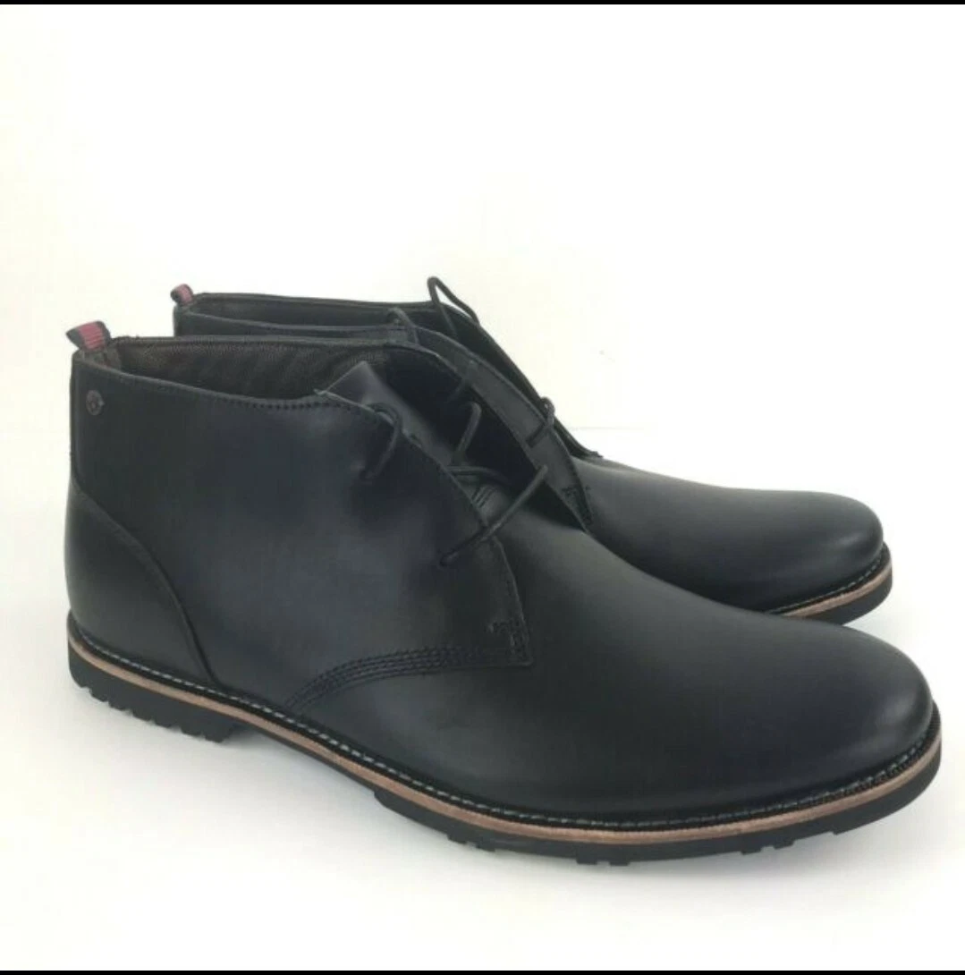 Timberland Men s Richdale Black Leather Chukka Boots size 12 New
