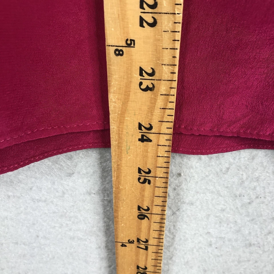 Top Kasper ASL Mujer 8 Rosa Baya 100% Seda Años 80 Vintage Oficina Clásico Secretaria Foto 4 de 4