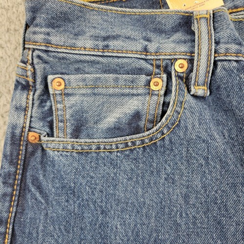 Levi's jeans 501 mens 33x34 blue 100% cotton 2017 button fly 00501-0193 Mexico - Picture 7 of 16