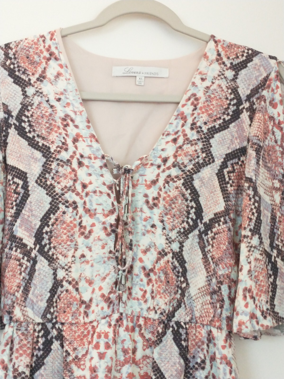 Lovers + Friends Pink Python Snake Print Kimono L… - image 2