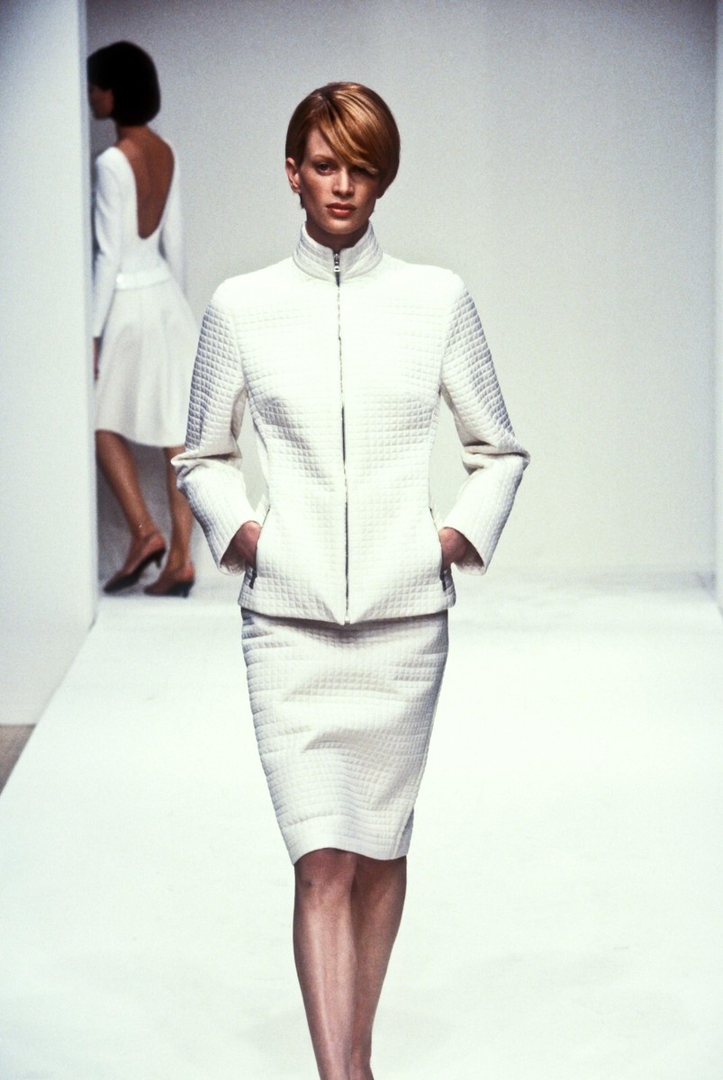 Prada Vintage Archive Fall 1995 Black Quilted Nylon Skirt M Runway