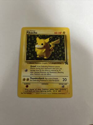 1999 MINT IVY PIKACHU BLACK STAR LEAGUE PROMO POKEMON CARD WOTC 1