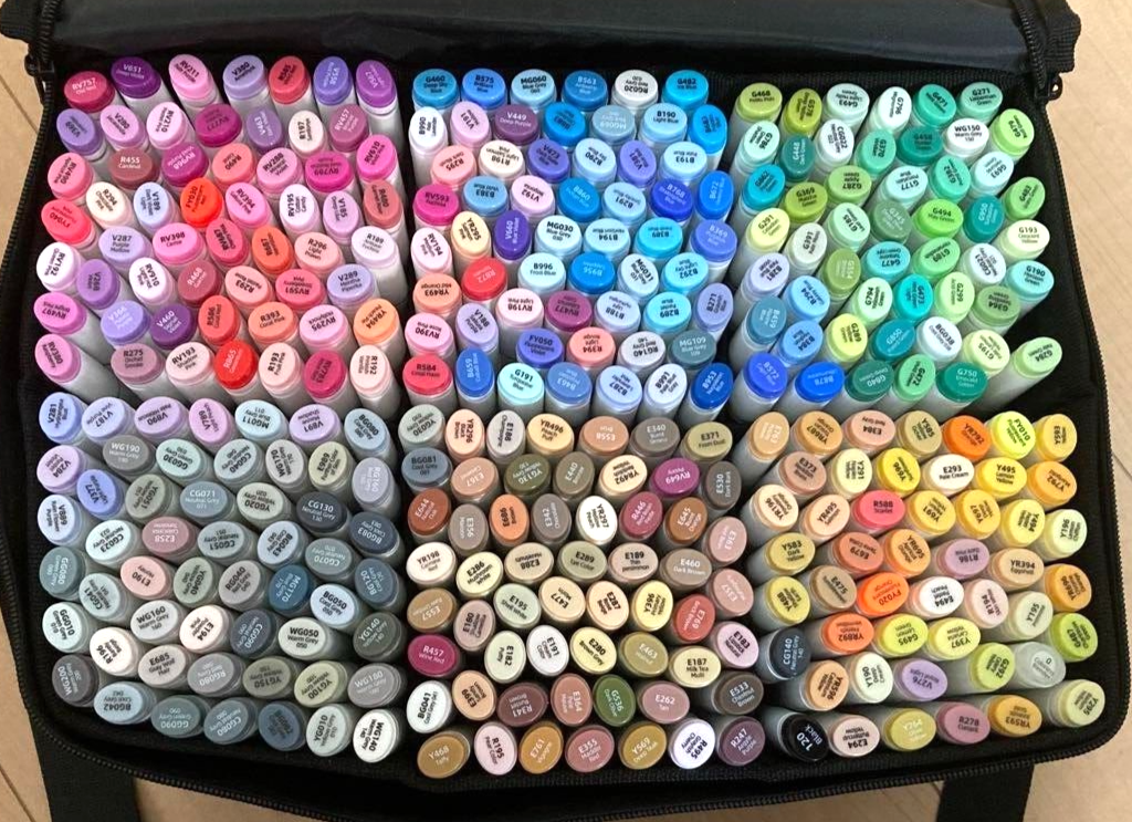 Ohuhu 320 Colors Dual Tips Illustration Permanent Marker Pens with