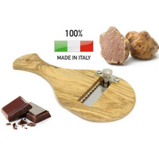 Calder Taglia Tartufi in Legno di Olivo Lama Seghettata Made in Italy Cioccolato