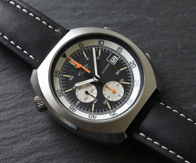 Rotary Super Compressor chronograph 43mm, Lemania 1341/Omega 1041, vintage 70s
