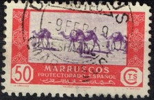 Spanish Sahara Desert Camals' Caravan stamp 1926