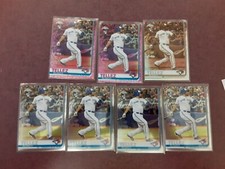 2019 Topps Chrome Rowdy Tellez RC lot 4 Base, 2 Pink and 1 Sepia Refractor