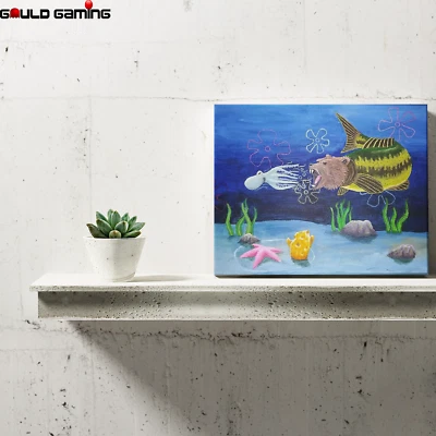 Squidward Seabear Attack Canvas Painting Wall Art Prints Decor Gifts Spongebob