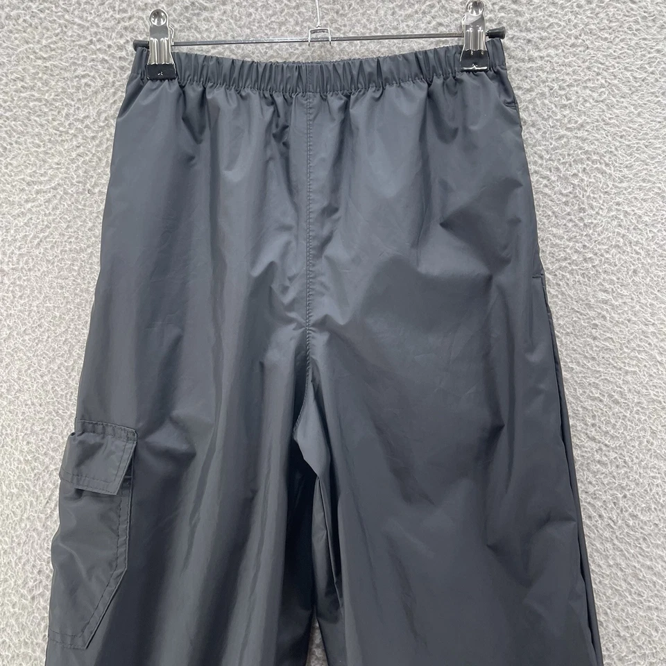Pantalón Columbia Nylon Niño Mediano Negro Impermeable Ligero Senderismo Lluvia Embalable Foto 3 de 4