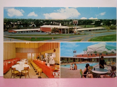 #ad Abilene Texas Colonial Inn motel multi view dining room 60s $4.95