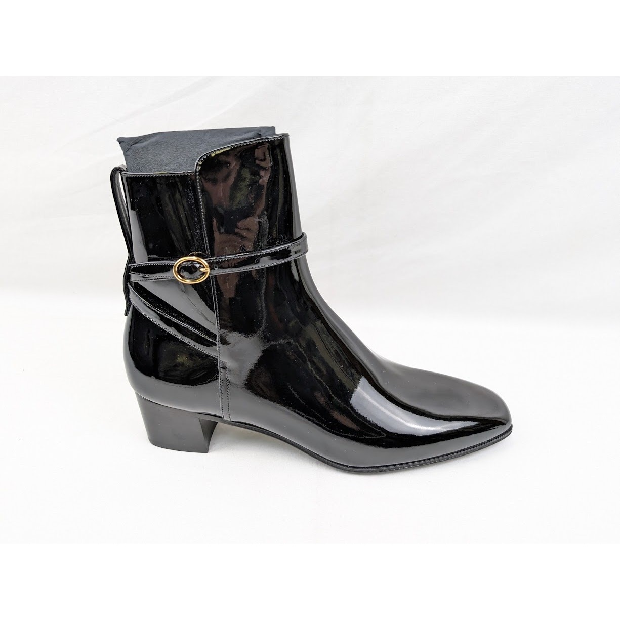 Stivali Saint Laurent Paris Terry 45 Jodhpur in nero nuovi con etichette 43