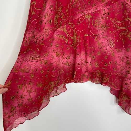 De Colección Studio I Conjunto 22W Paisley Asimétrico Midi Falda Top Fairycore Caprichoso - Imagen 13 de 19