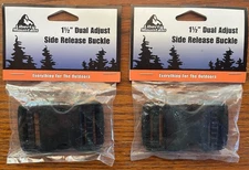 Liberty Mountain 1 1/2” Dual Adjust Side Release Buckle 2-pack