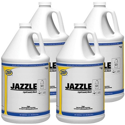 Zep Jazzle Liquid Chlorine Bleach - 1 Gallon (Case of 4) 540824 - For Use In