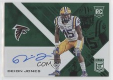 2016 Donruss Elite Elite Rookie Auto Green Deion Jones #ERA-DJ Auto fm1