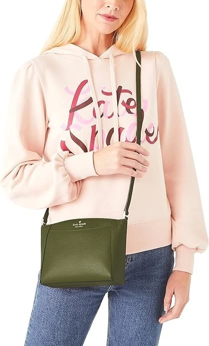 Nueva Bandolera Kate Spade Monica Cuero Guijarro Verde Encantado Nueva con Etiquetas Foto 3 de 4