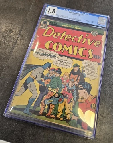 CGC 1.8 DETECTIVE COMICS # 65 1942 2nd BOY COMMANDOS VINTAGE LOW GRADE GREAT