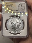 2021 $1 Peace Silver Dollar - NGC MS70 High Relief FDOI First Day Of Issue***