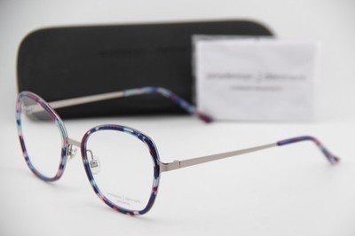 NEW PRODESIGN DENMARK DUAL 2 C. 3424 PURPLE BLUE TORT AUTHENTIC EYEGLASSES 54-18