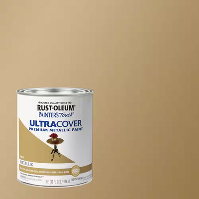 32 Oz. Ultra Cover Metallic Gold General Purpose Paint (Case of 2)