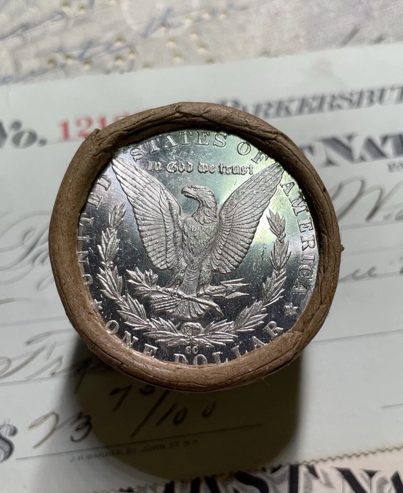 Rollos Morgan 90% plata 1878-1893 5 monedas CC intacto Ender no en circulación EE. UU. Foto 4 de 4