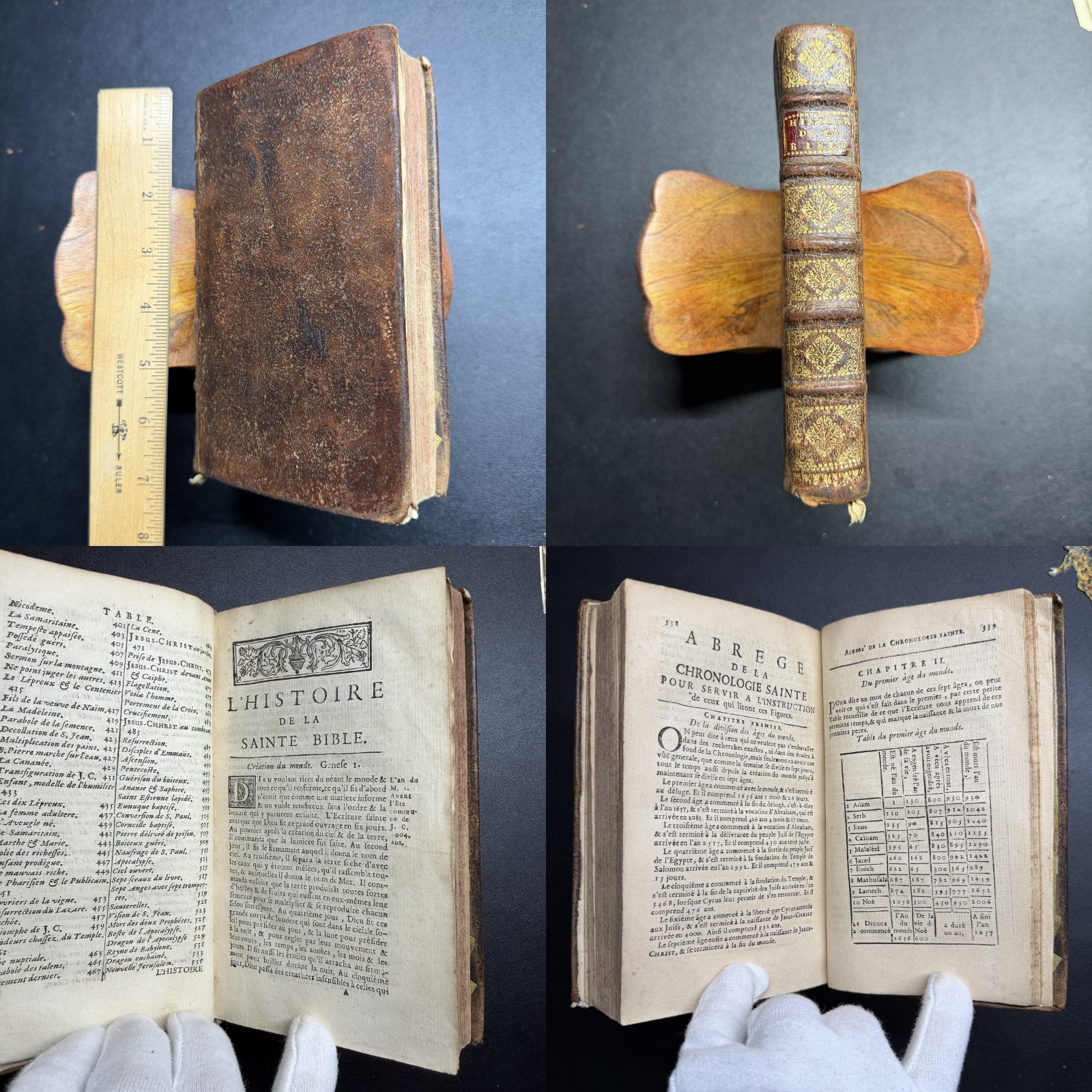 c1687  French Bible de Royaumont, History of the Old and New Testaments