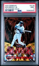 2022 KEN GRIFFEY JR MARINERS 25/99 PSA 9 PANINI DONRUSS UNLEASHED GOLD CARD #20