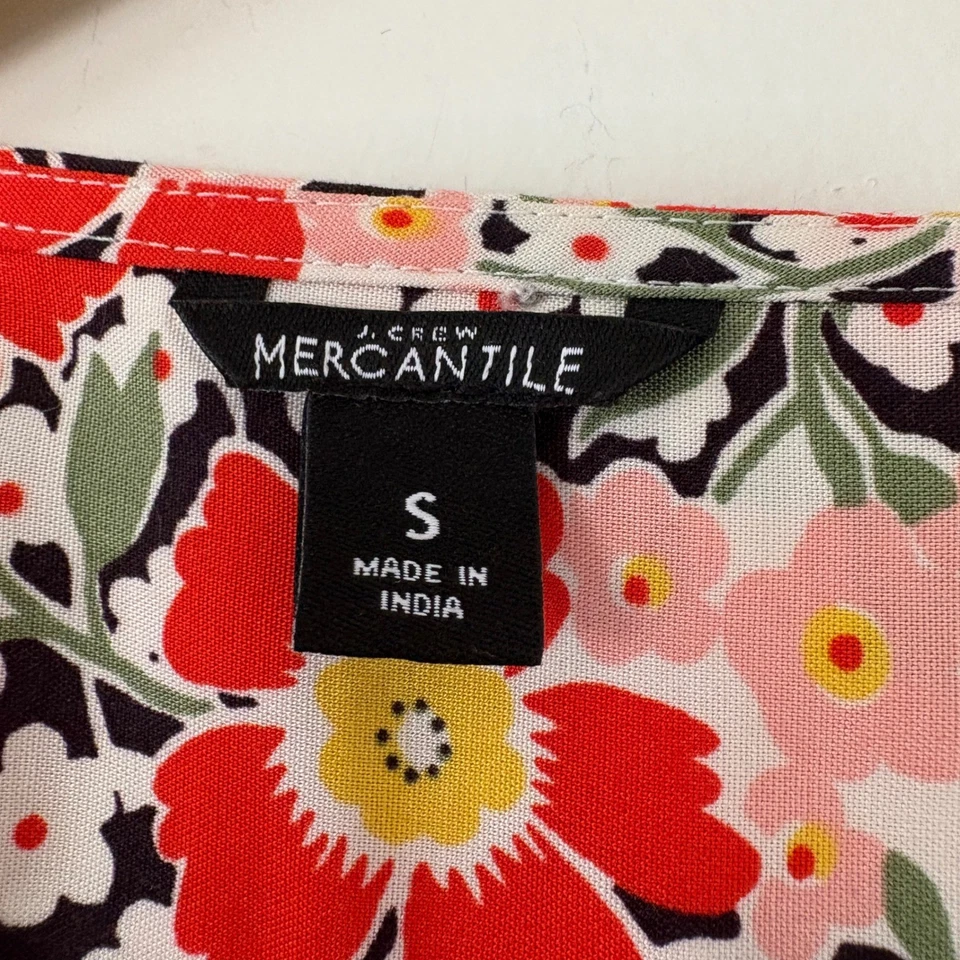 J. Vestido midi envolvente con estampado floral Crew Mercantile, talla S, viscosa Cottagecore Foto 4 de 4