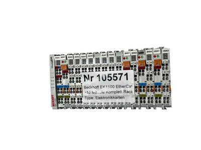 Beckhoff EK1100 EtherCat +16 Module Komplett Rack