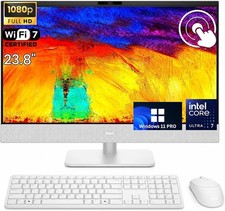 Dell All-in-One 23.8" Desktop - Intel Core Ultra 7 Series 3 DEC24260-7157WHT-PUS
