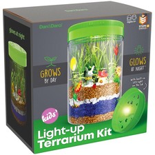 Dan Darci Light-Up Terrarium Kit for Kids - STEM Science DIY Set - Ages 6 